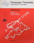 Book cover of Passenger Timetable - Western - London, South Wales, West of England 5 May 1969 to 3 May 1970 by British Rail Western Region